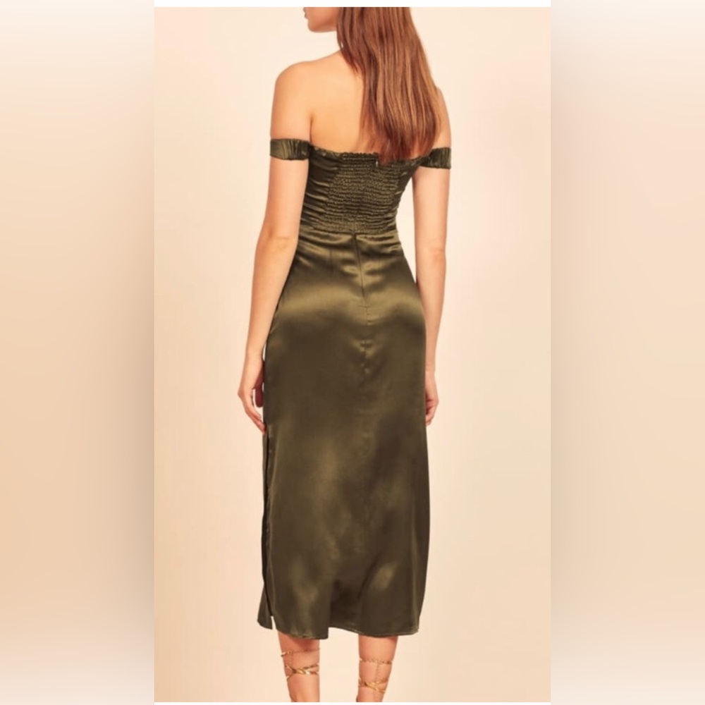 NEW Reformation silk maxi dress SZ 4. - Picture 3 of 12